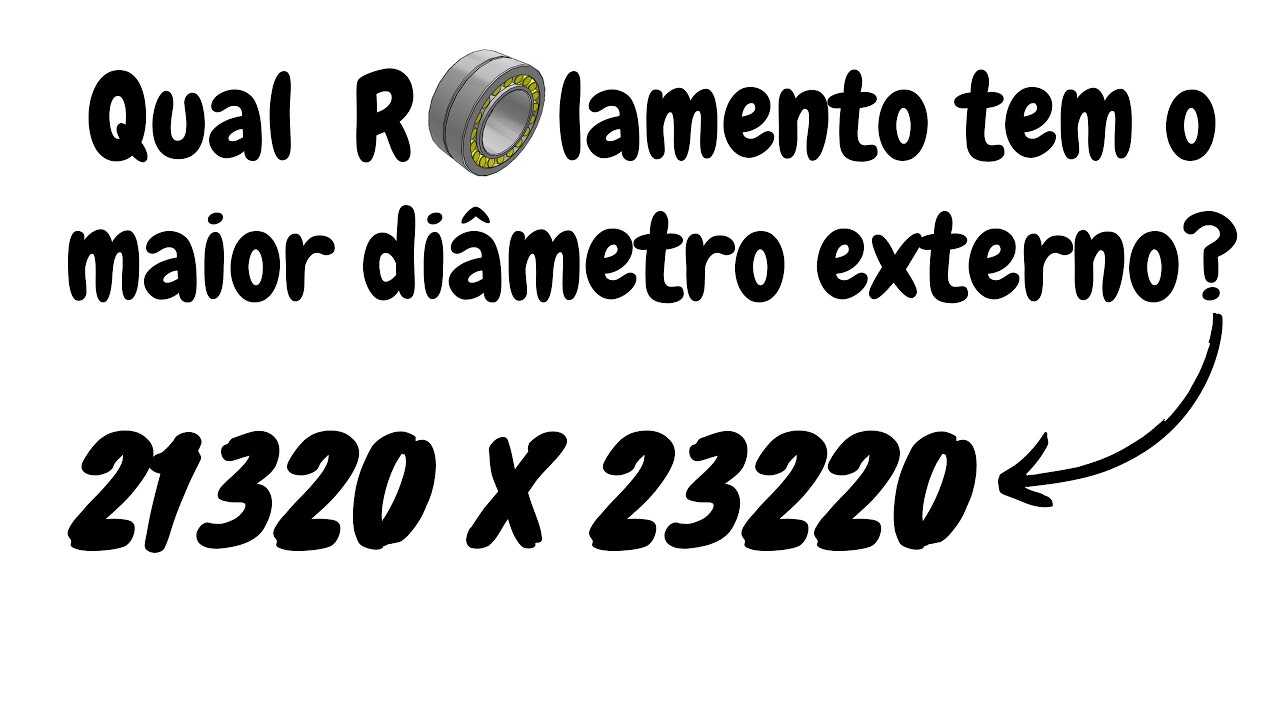 Qual Rolamento tem o maior diâmetro externo?