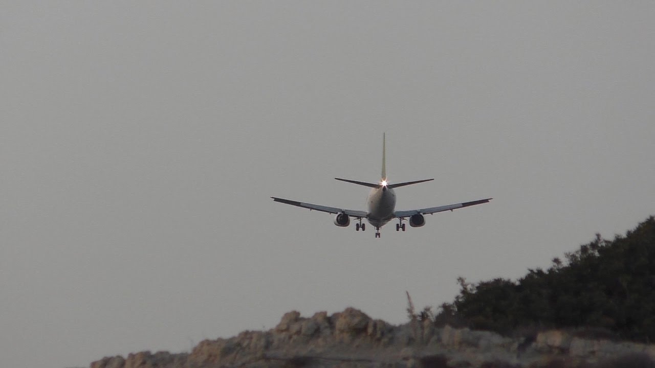 Kos 2016 Landeanflug auf Flugahafen Kos