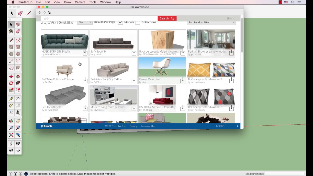 4ο Μάθημα SketchUp - Βιβλιοθήκη αντικειμένων  3D Warehouse - ERGOCAD