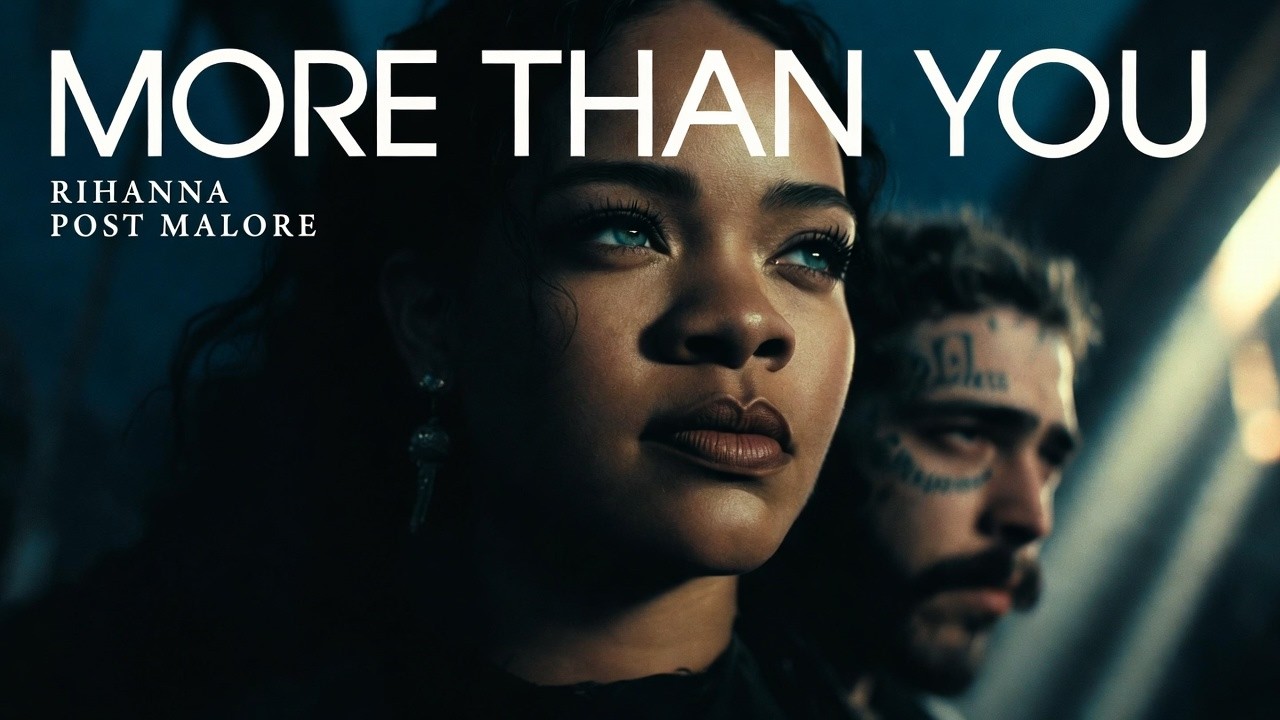 Rihanna ft.  Post Malone  - More Than You (Lyrics Video)