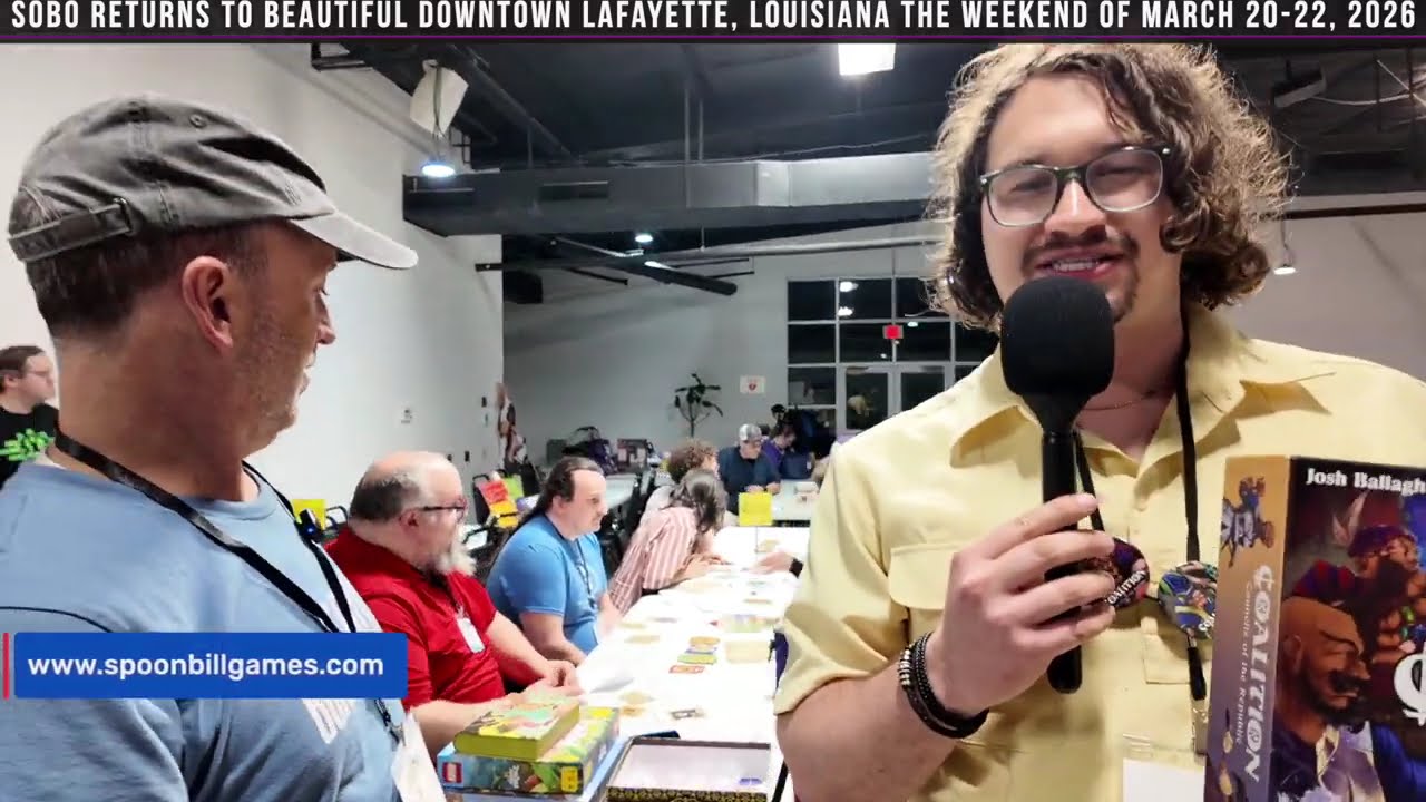 Joshua from COALITIONS talks up Southern Board Game Fest!