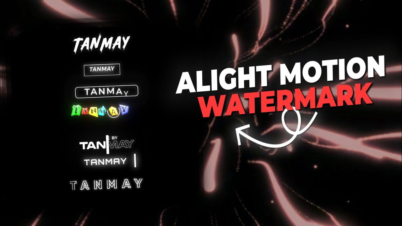 AE Style Watermark Preset for Alight Motion | Free Download