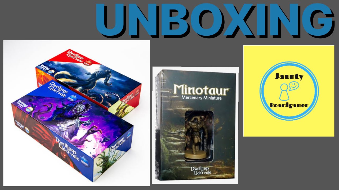 Dwellings of Eldervale Deluxe & Legendary Upgrades, Minotaur Miniature - UNBOXING