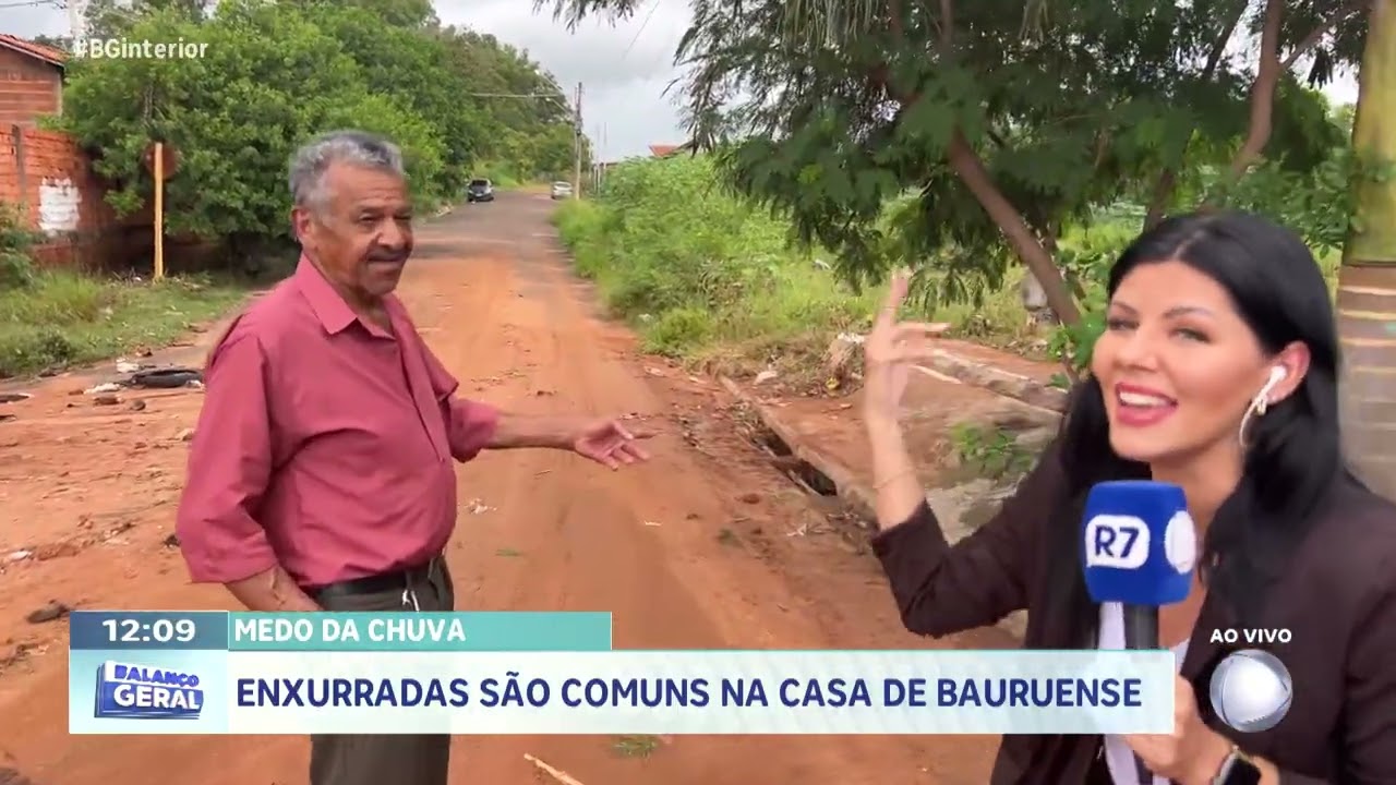 Enxurradas são comuns na casa de bauruense