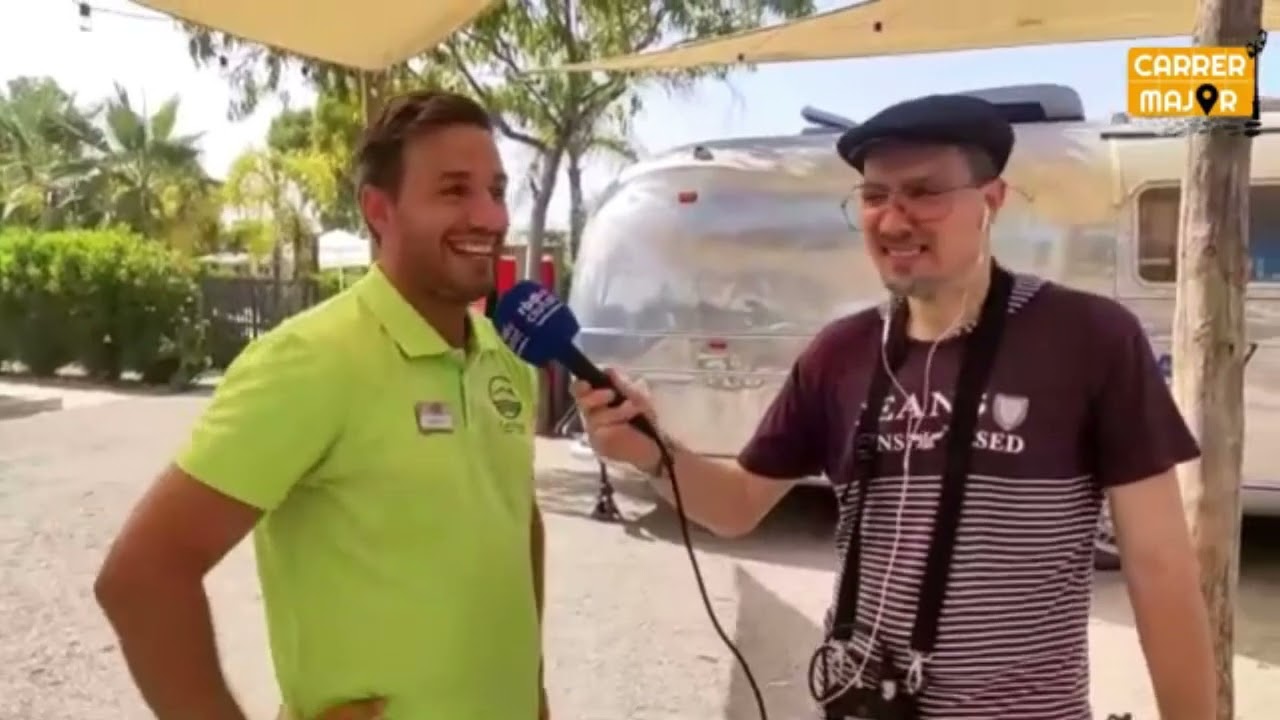 Sr.Ramon a especial Carrer Major des del Camping Gavina pel 50è aniversari