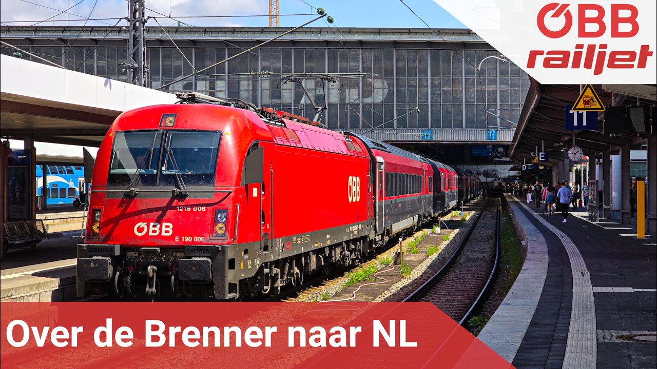 Over de BRENNERPAS van ITALIË naar NEDERLAND met de RAILJET en ICE 🇮🇹 🇦🇹 🇩🇪 🇳🇱 #BartVlog