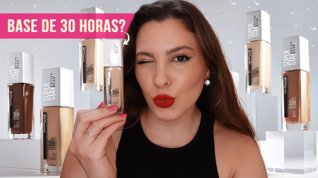 BASE SUPER STAY ACTIVE WEAR 30 HORAS MAYBELLINE | É RESISTENTE MESMO? À PROVA DA ÁGUA E SUOR?