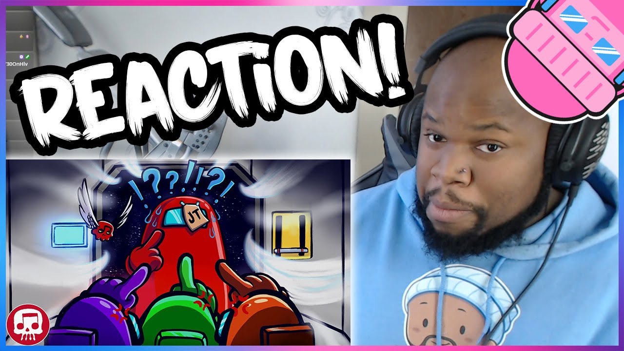 AMONG US SONG REACTION by JT Music (feat. Andrea Storm Kaden) - 