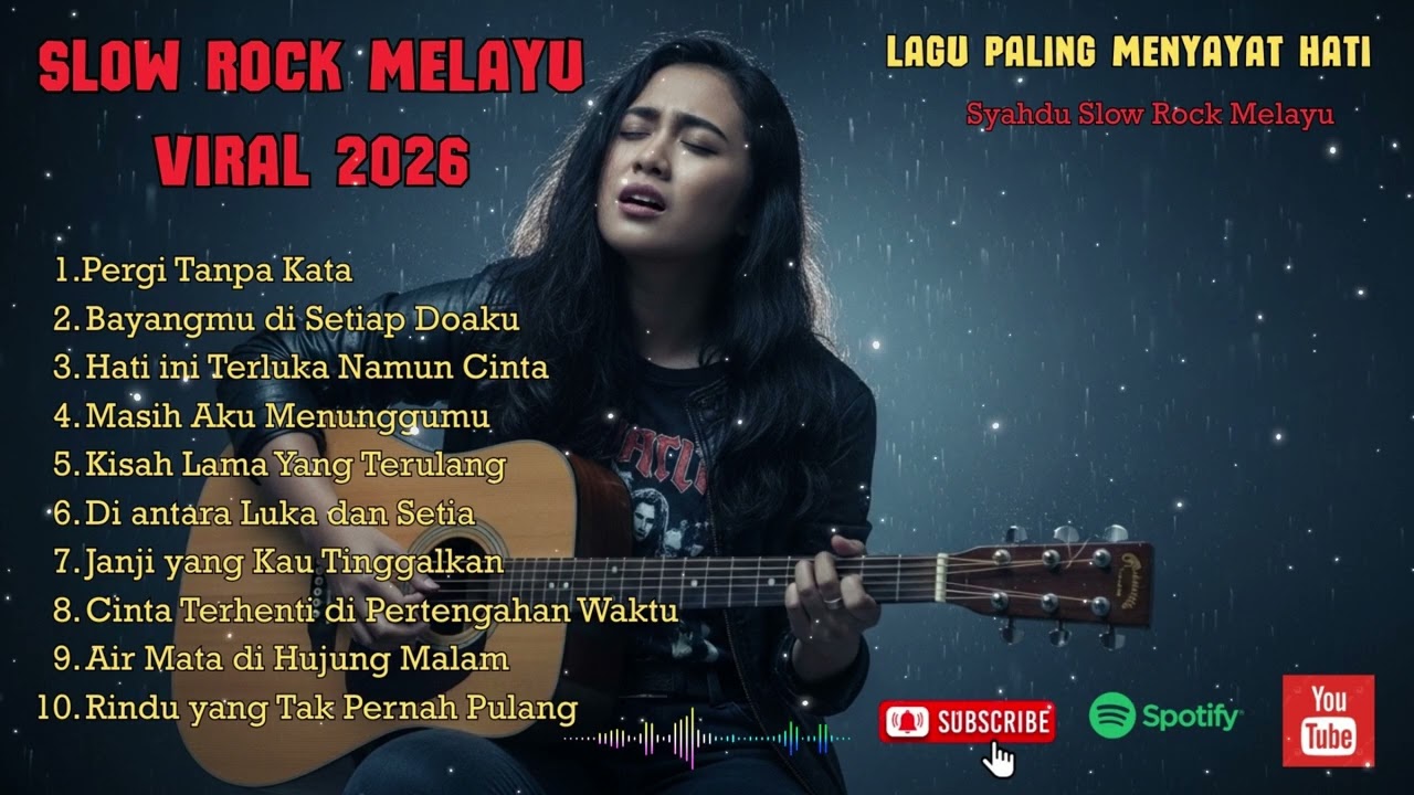 Lagu slow Rock Melayu Terbaru 2026 - Lagu Paling sedih sepanjang masa