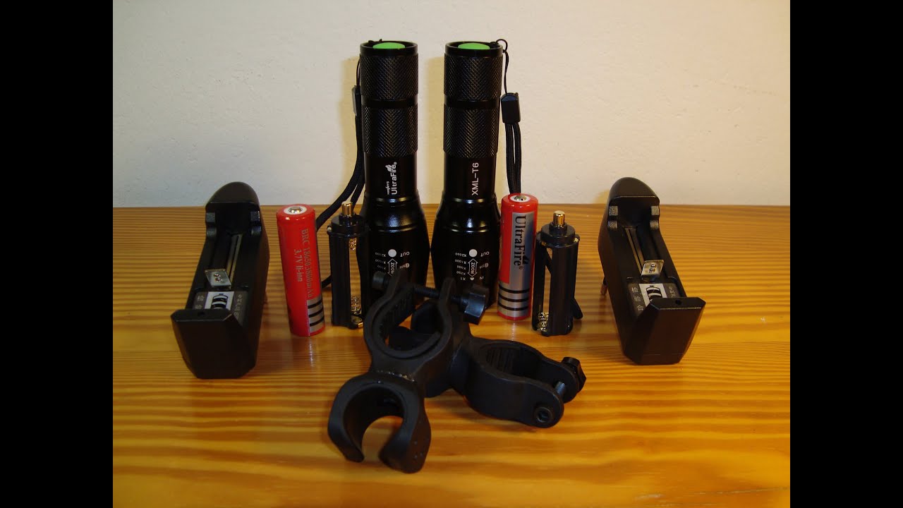 Bike Flashlight E17 UltraFire Linterna LED Cree XM-L T6 2000 Lumen Zoomable Waterproof (AliExpress)