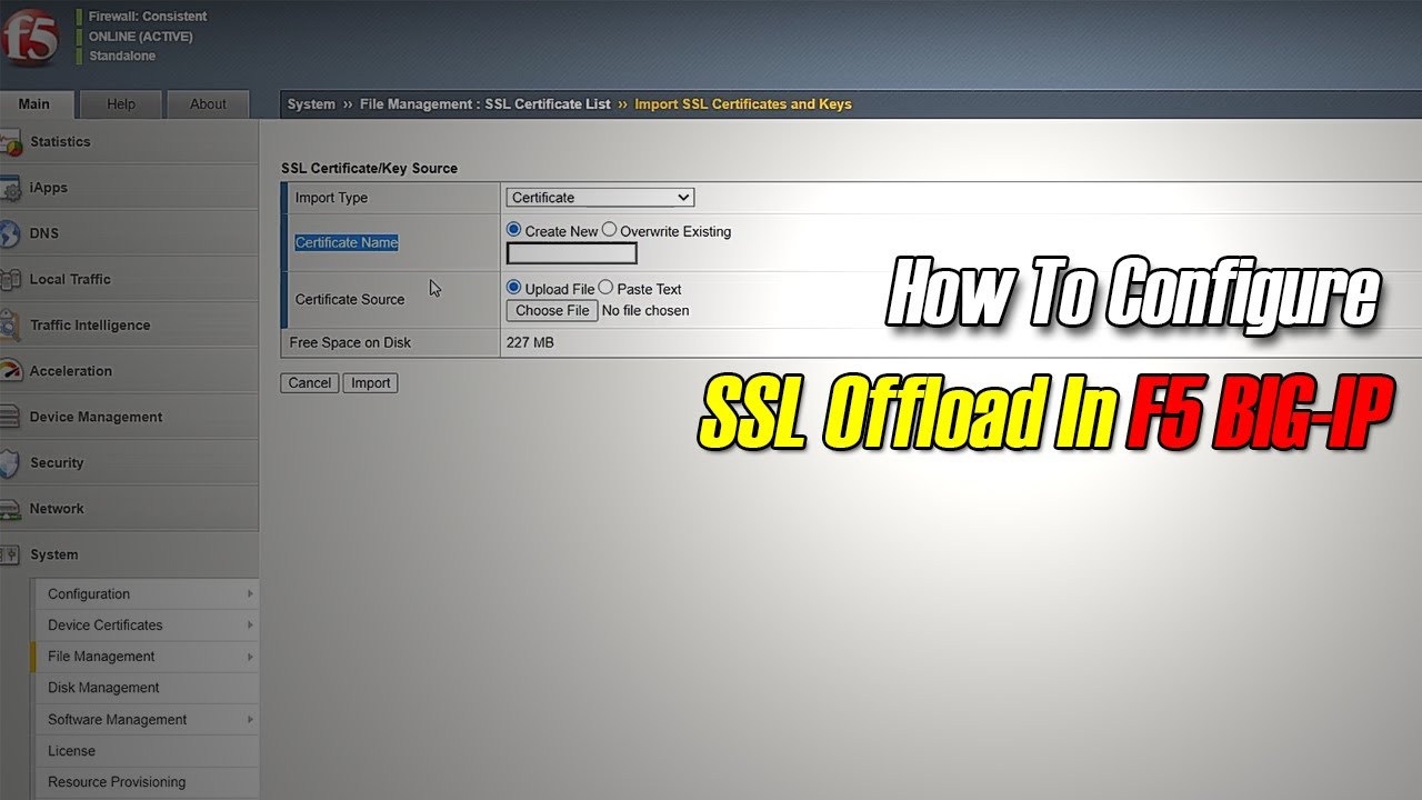 How To Configure SSL Offload in F5 BIG-IP