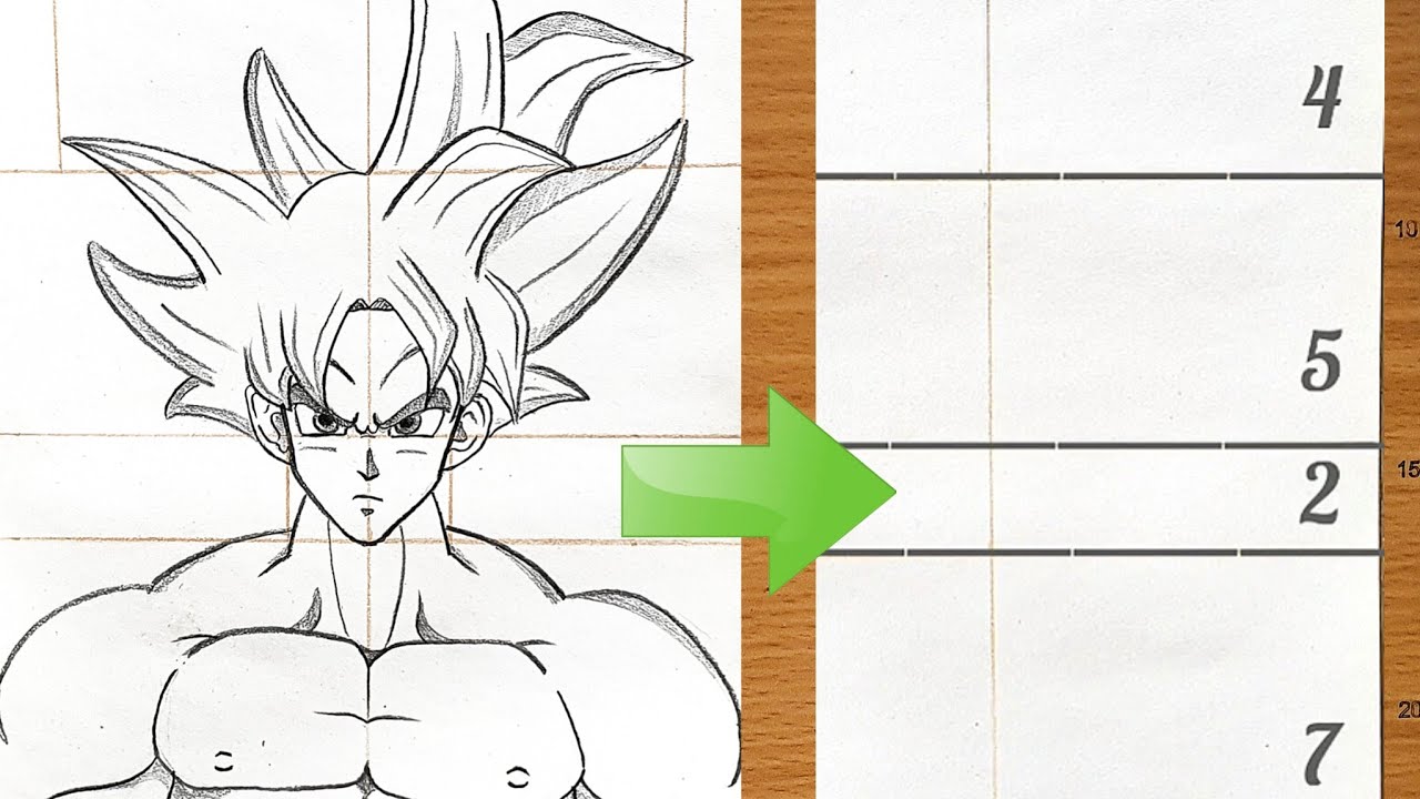 How to draw Goku | Goku Ultra Instinct step by step | easy tutorial