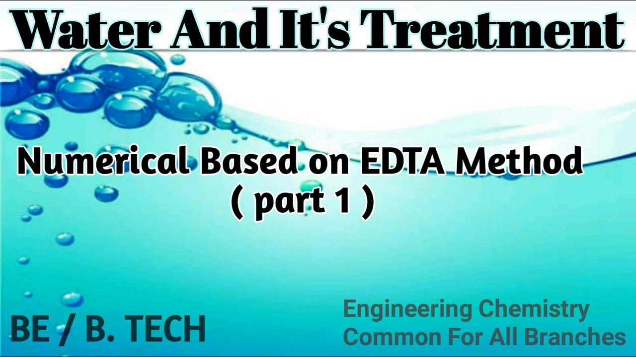 Numericals based on EDTA method I How to solve EDTA problems I Hardness estimation by EDTA method