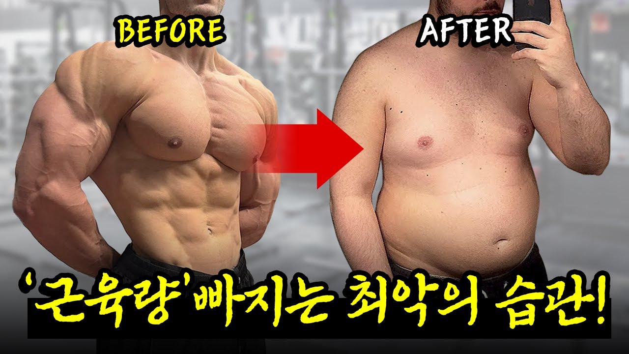 운동 열심히 하고 근성장 걷어차는 최악의 습관