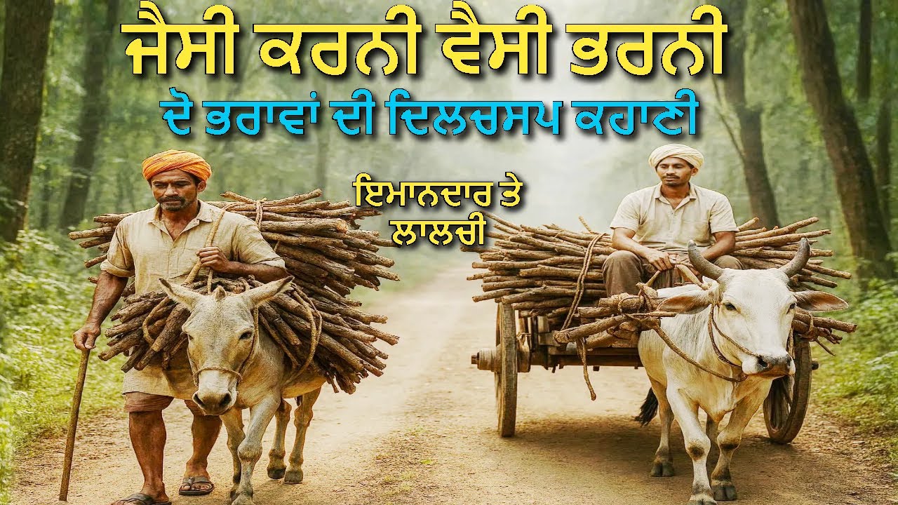 ਜੈਸੀ ਕਰਨੀ ਵੈਸੀ ਭਰਨੀ : ਦੋ ਭਰਾ ਤੇ ਇੱਕ ਜੰਗਲ ਦੀ ਕਹਾਣੀ - Best Life Changing Moral Story In Punjabi