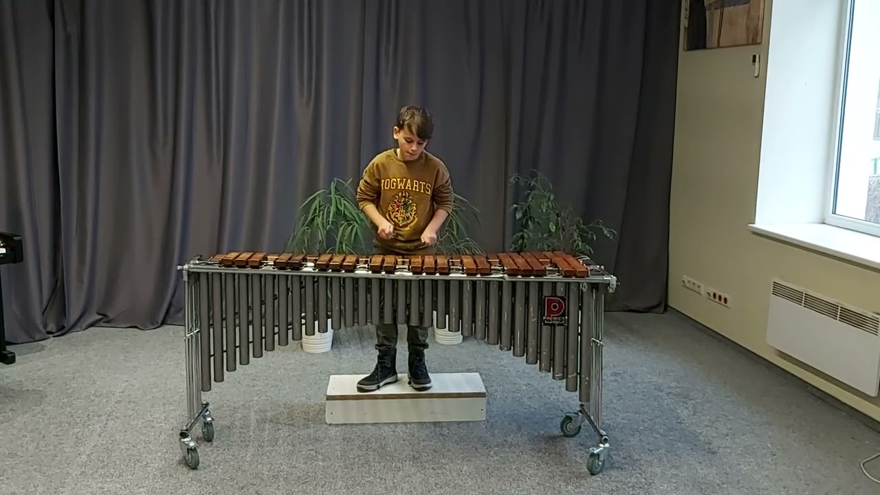 Motiejus Aleksander Reiling, 11 y. o., marimba. Music School "MariArs", Vilnius, Lithuania