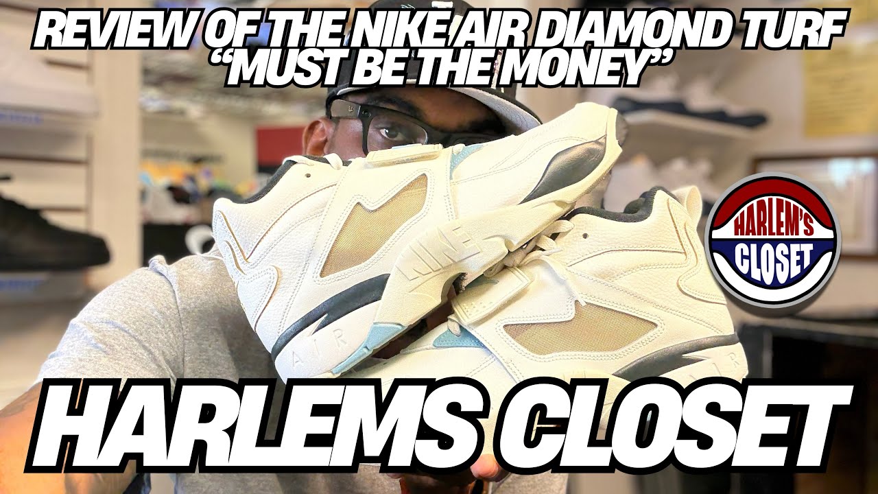 Review of the Nike Air Diamond Turf “Must Be The money” by @JizzlefrmHarlemsCloset 