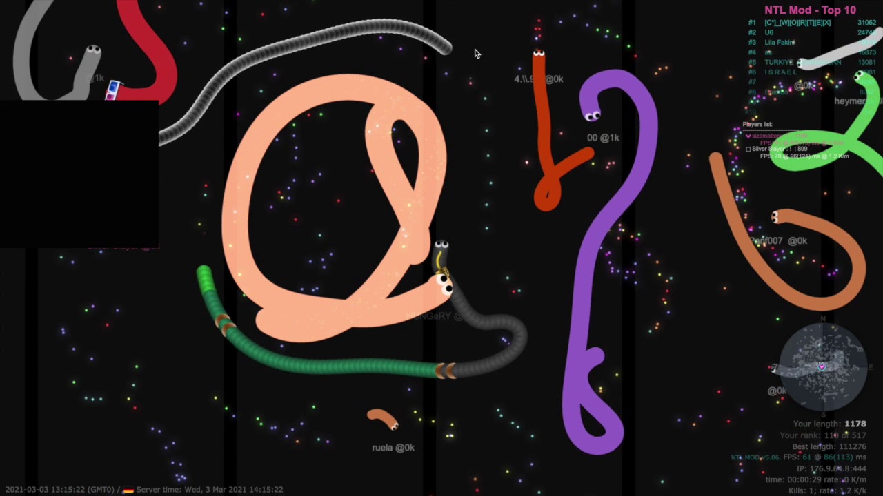 Slither.io kill compilation: Punishing players who decided to join the srv