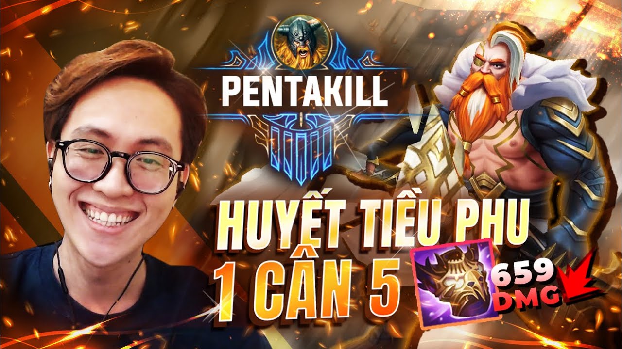 CON QUÁI VẬT OLAF HUYẾT GIÁP 659AD VÀ PHA 1 VS 5 ĂN PENTAKILL ĐÚNG CHUẨN MAIN OLAF | HÀ TIỀU PHU
