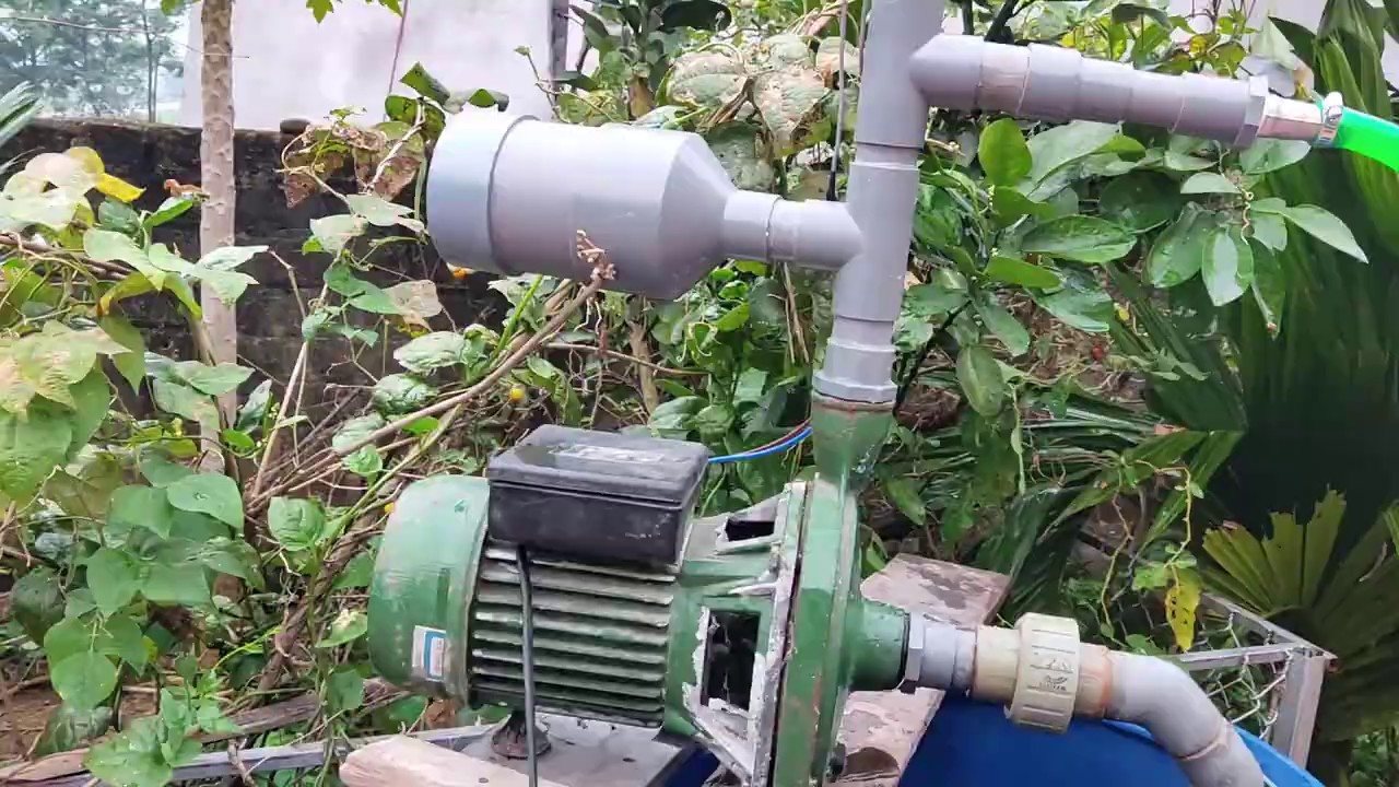 Chế bơm tăng áp chạy tự động từ máy bơm cũ | Vlog cuoc song