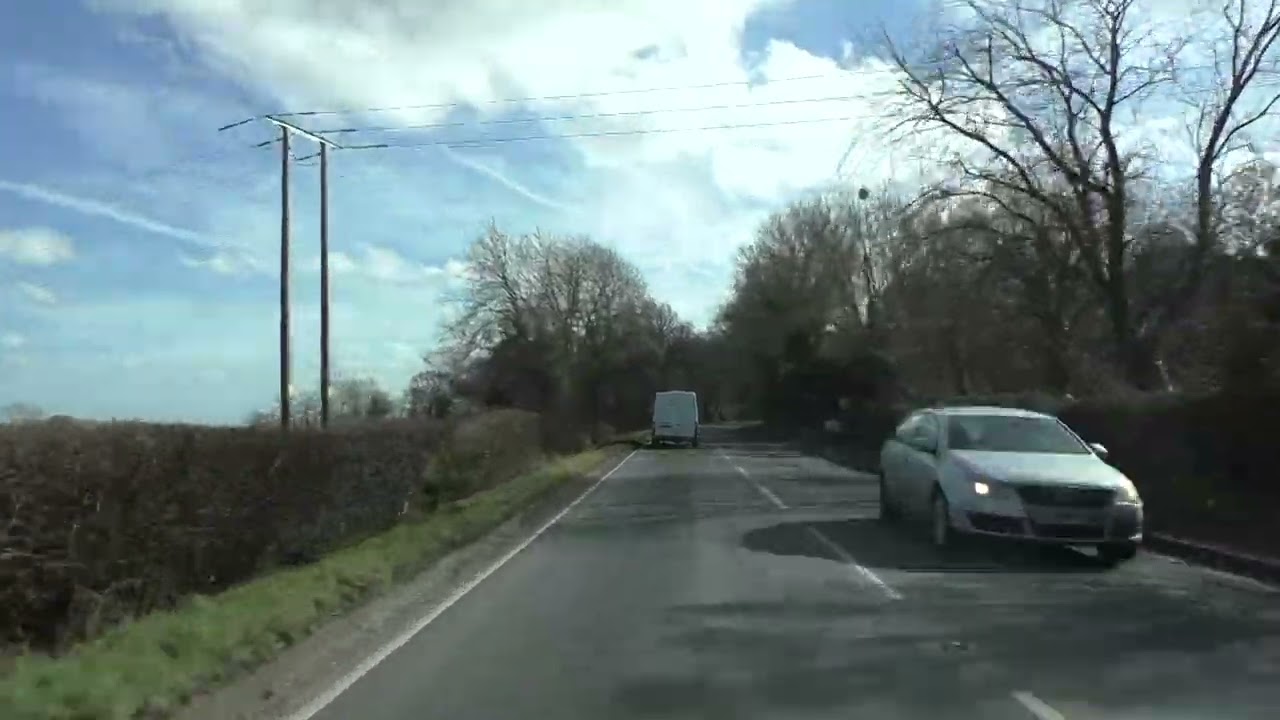 Driving On The A441 & B4088 From Redditch To Dunnington England 26th February 2022