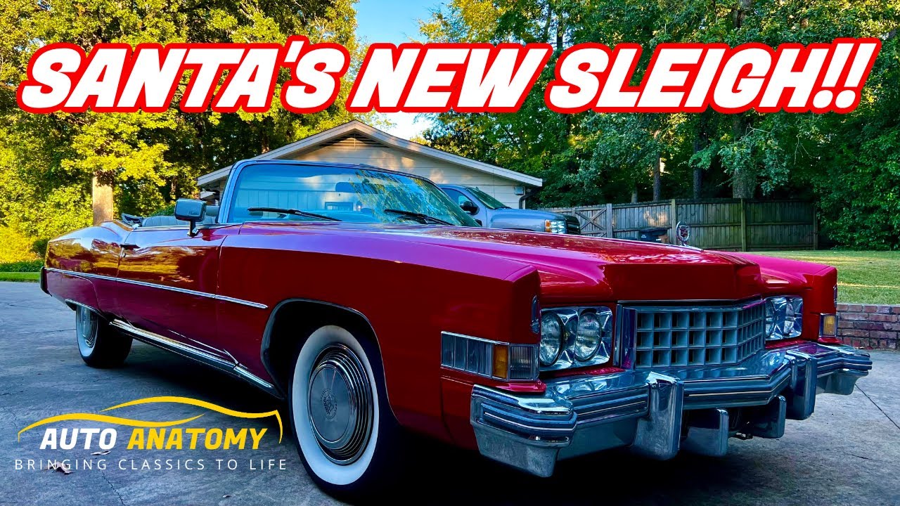 Upgrading Santa's Sleigh! 1973 Cadillac Eldorado Convertible Gets A New Carb and Power Steering Fix