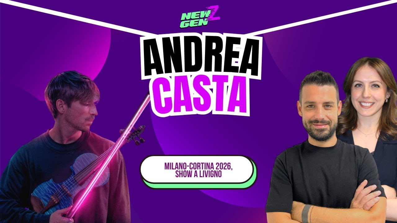 MILANO-CORTINA 2026, ANDREA CASTA A LIVIGNO: LO SHOW DEL VIOLINISTA JEDI