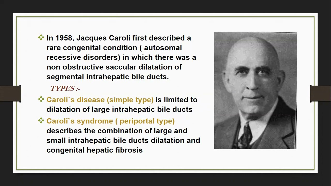 Caroli disease