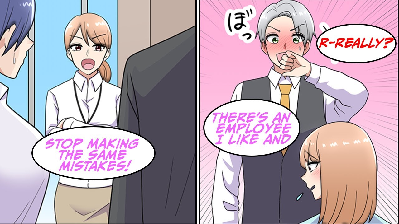 My beautiful, distant boss didn't realize that I was there and complaining to me... [Manga Dub]
