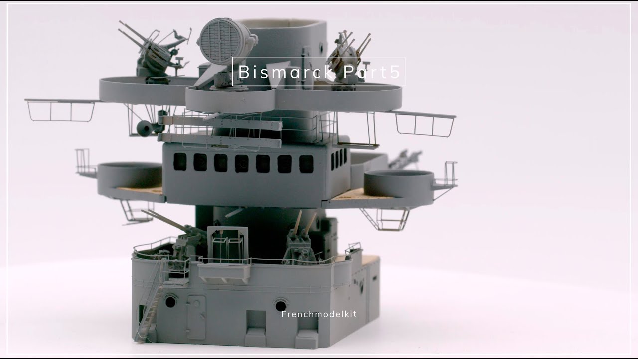 Montage Maquette : Bismarck trumpeter 1/200 part 5