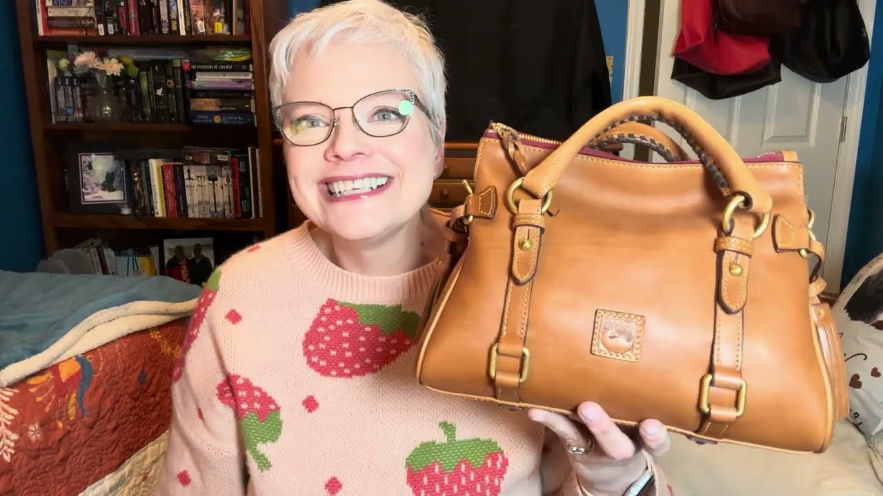 20th Wedding Anniversary gift!  Dooney and Bourke natural florentine satchel ! 🥰🥰🥰