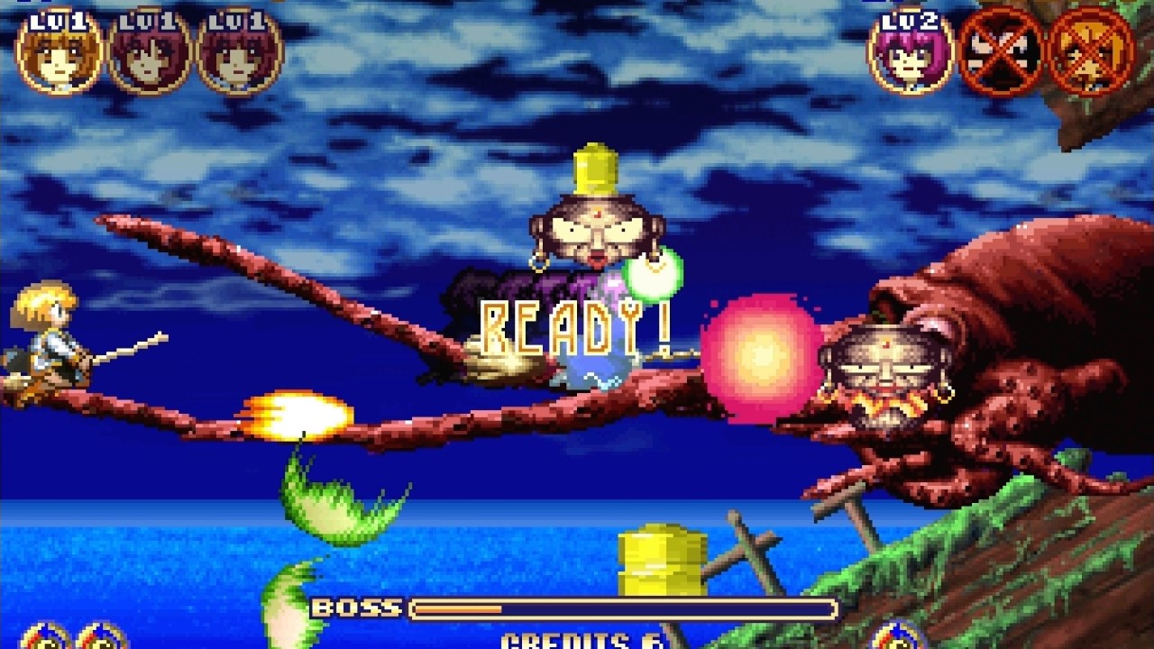 Cotton Boomerang arcade 2 player Netplay 60fps