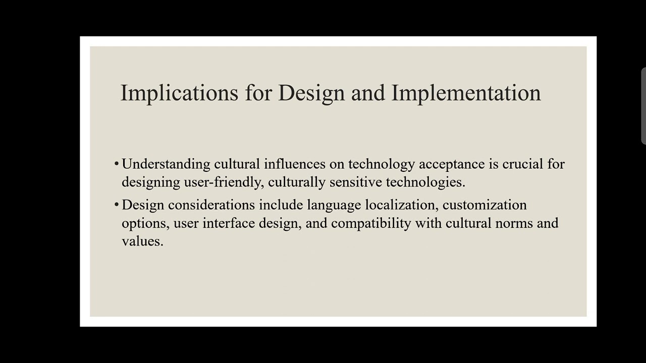 A Review of Cultural Influence on Technology Acceptance