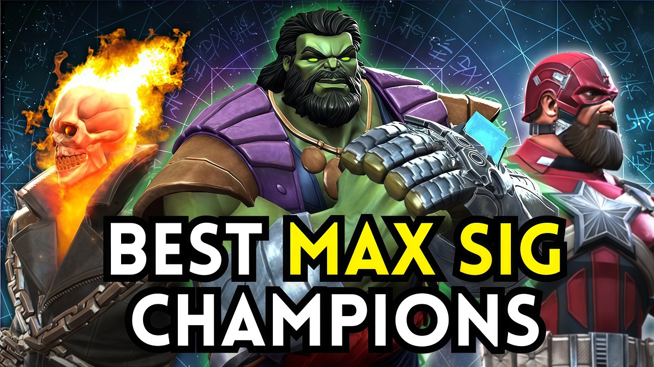 ЛУЧШИЕ чемпионы для прокачки до MAX SIG в каждом классе в MCOC