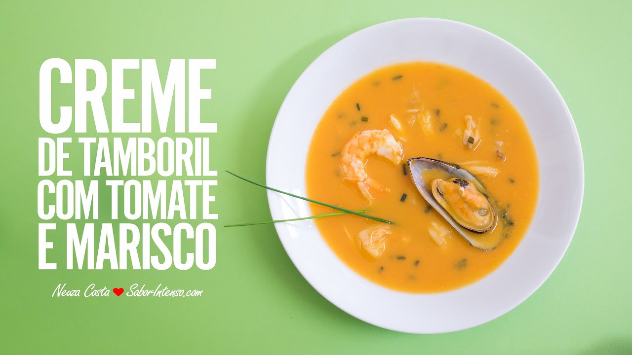 Creme de Tamboril com Tomate e Marisco