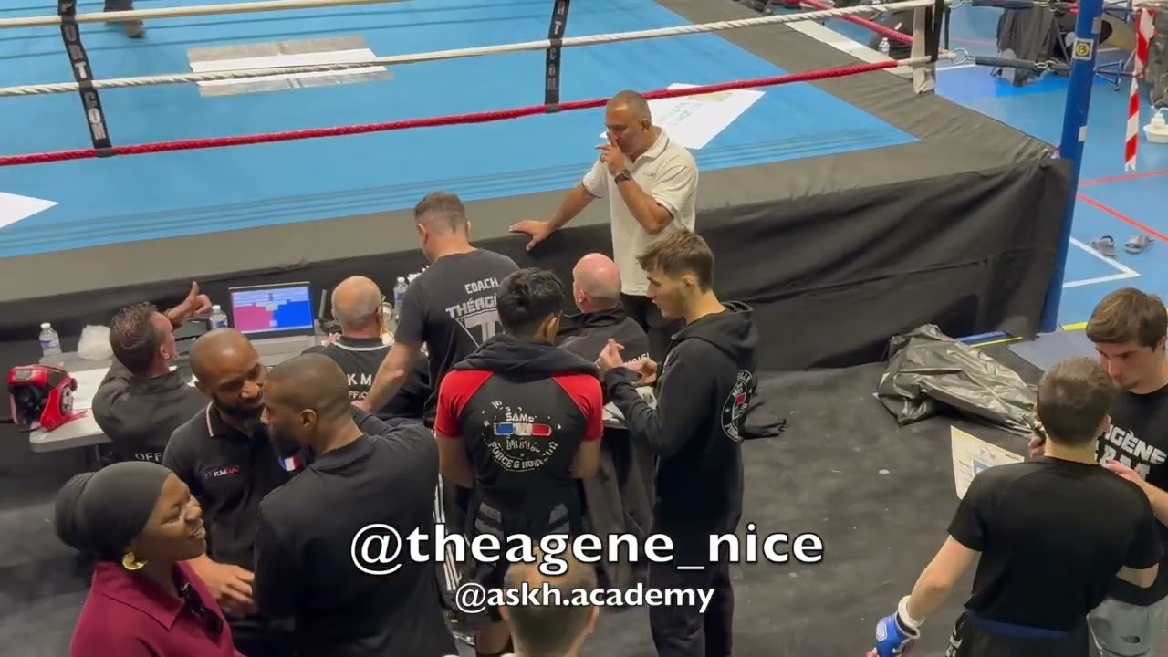 Alikhan ASKHAPOV deviens champion de France Pancrace FFKMDA, Amine, et Sulim TARAMOV THEAGENE NICE
