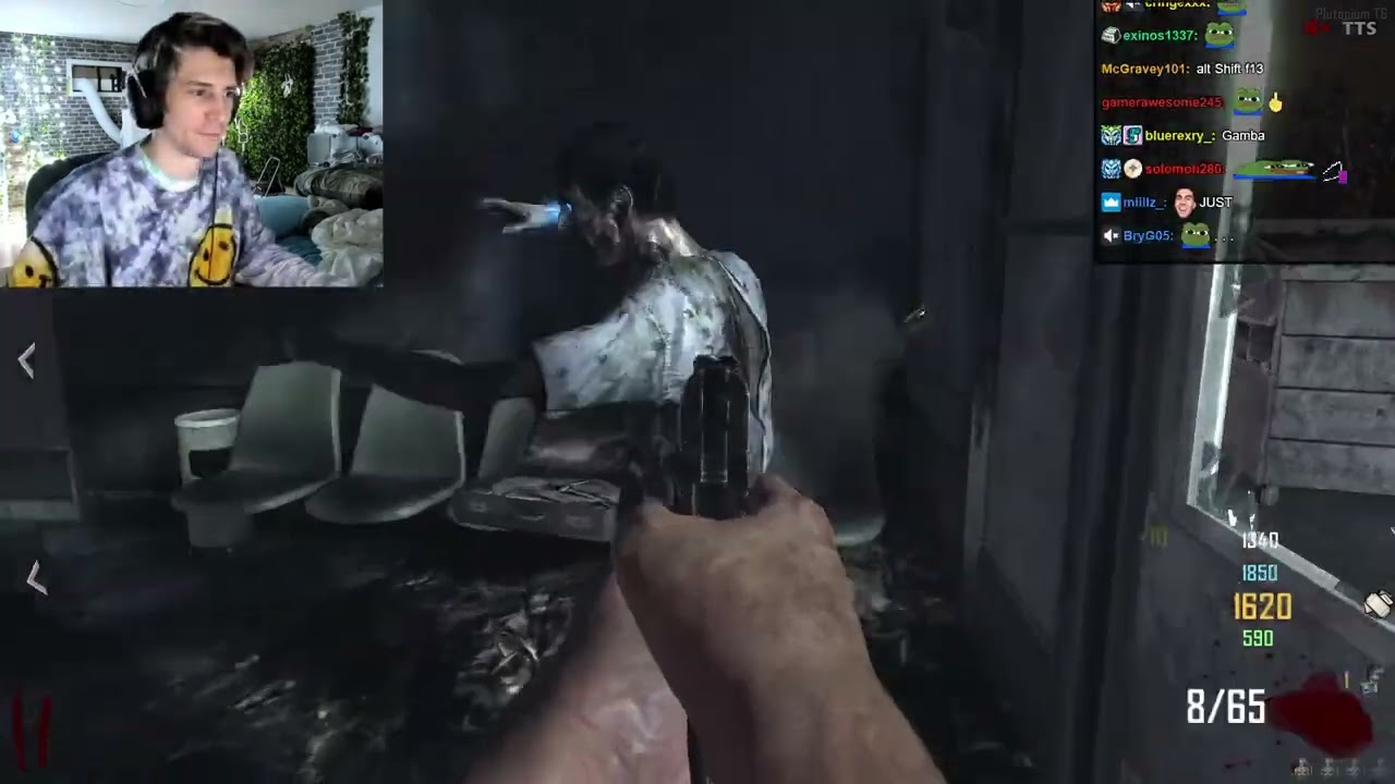 xQc plays COD BO2 Zombies with Poke and friends | June 5, 2022