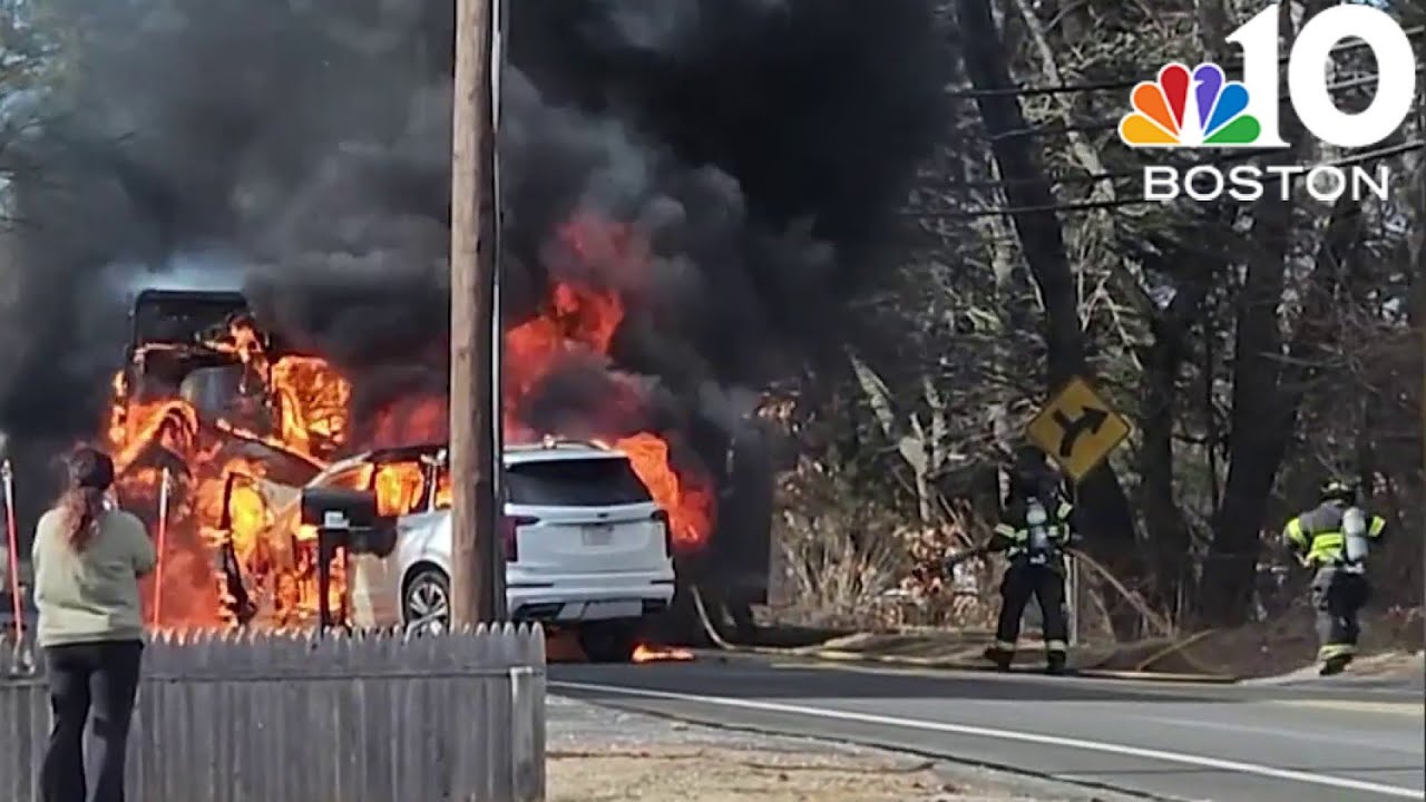Woman dead in fiery Middleborough crash