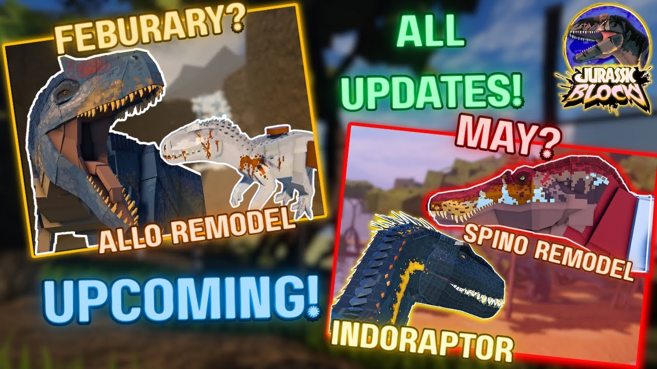 *ОБНОВЛЕНИЯ* С ФЕВРАЛЯ ПО МАЙ! | Jurassic Blocky