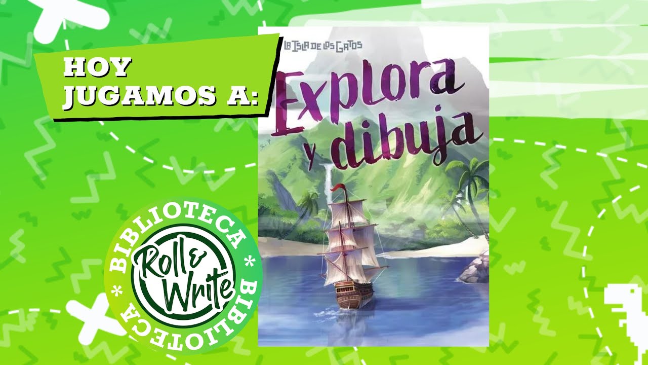 Hoy Jugamos a La Isla de los Gatos Explora y Dibuja en castellano (Juego de Mesa Flip & Write)