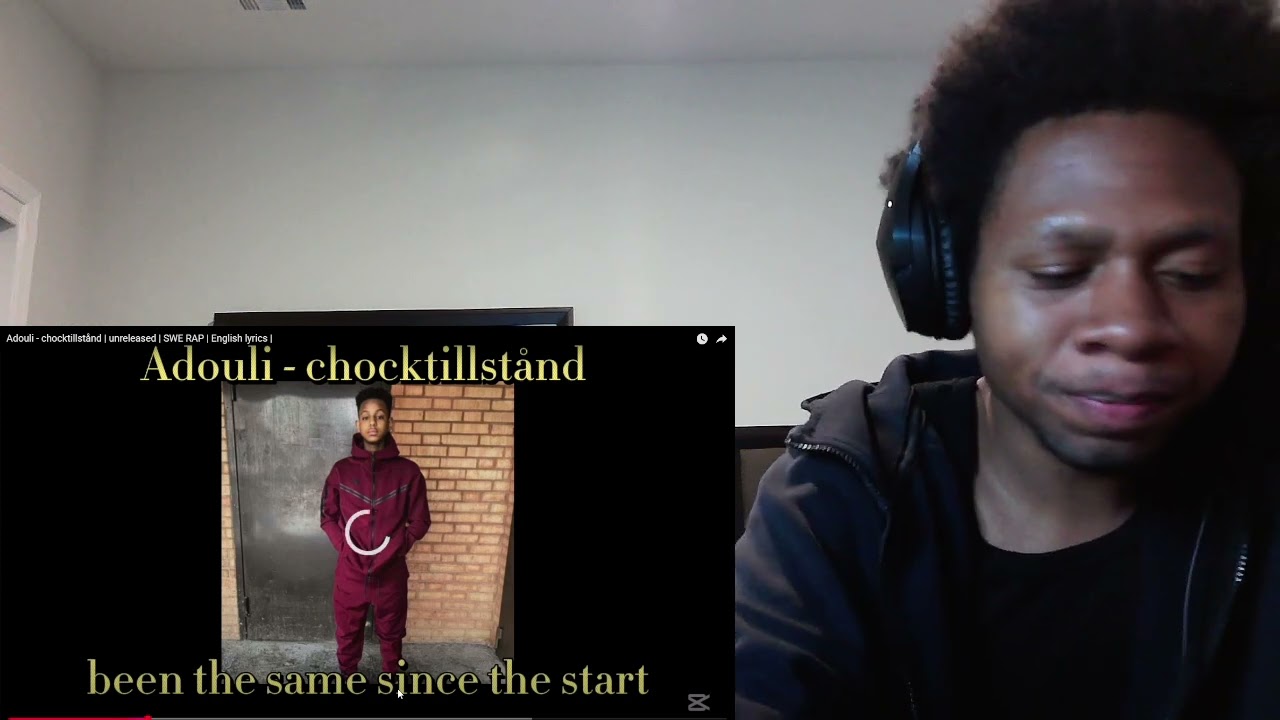 American Reacts To Swedish Rap Adouli - chocktillstånd | unreleased | SWE RAP | English lyrics