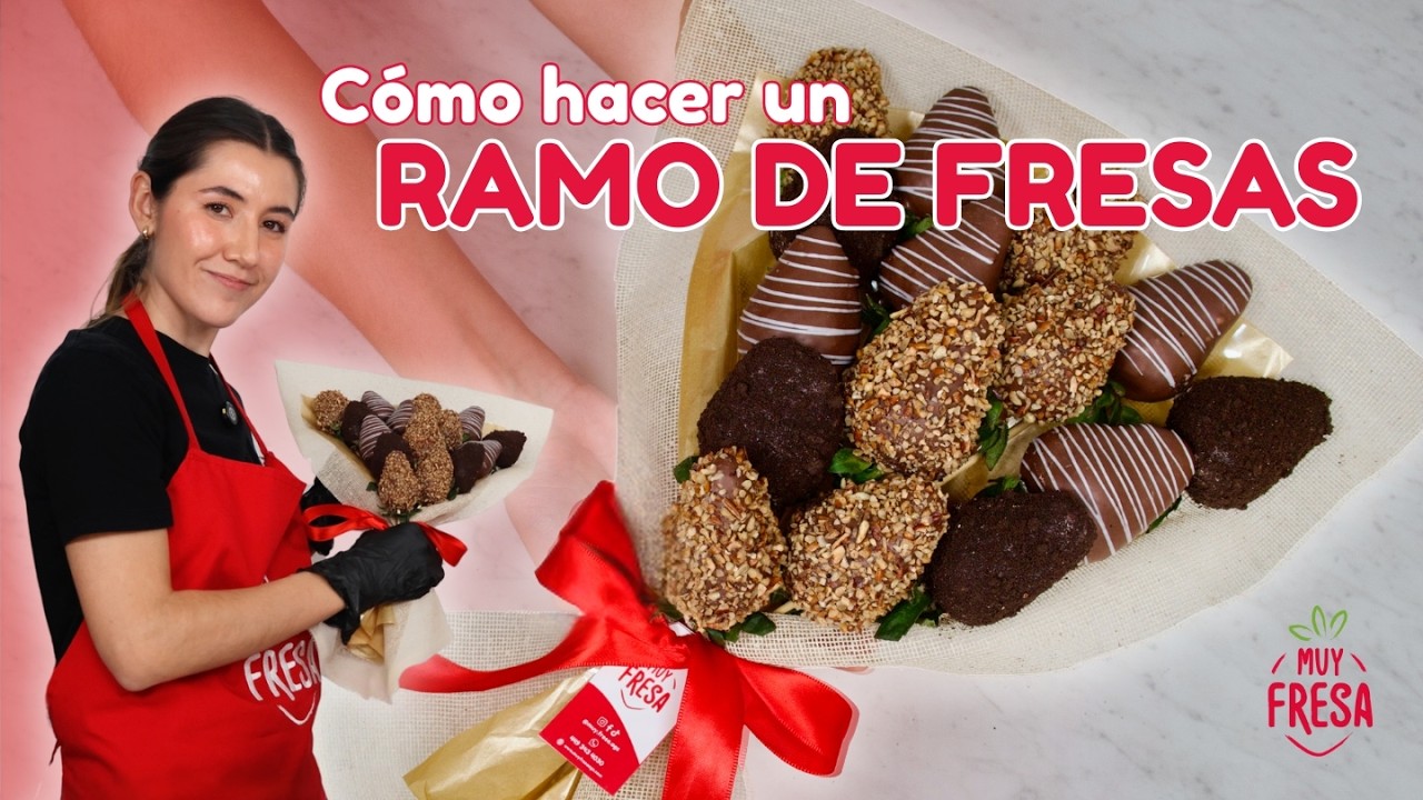 CÓMO HACER UN RAMO DE FRESAS | Muy Fresa