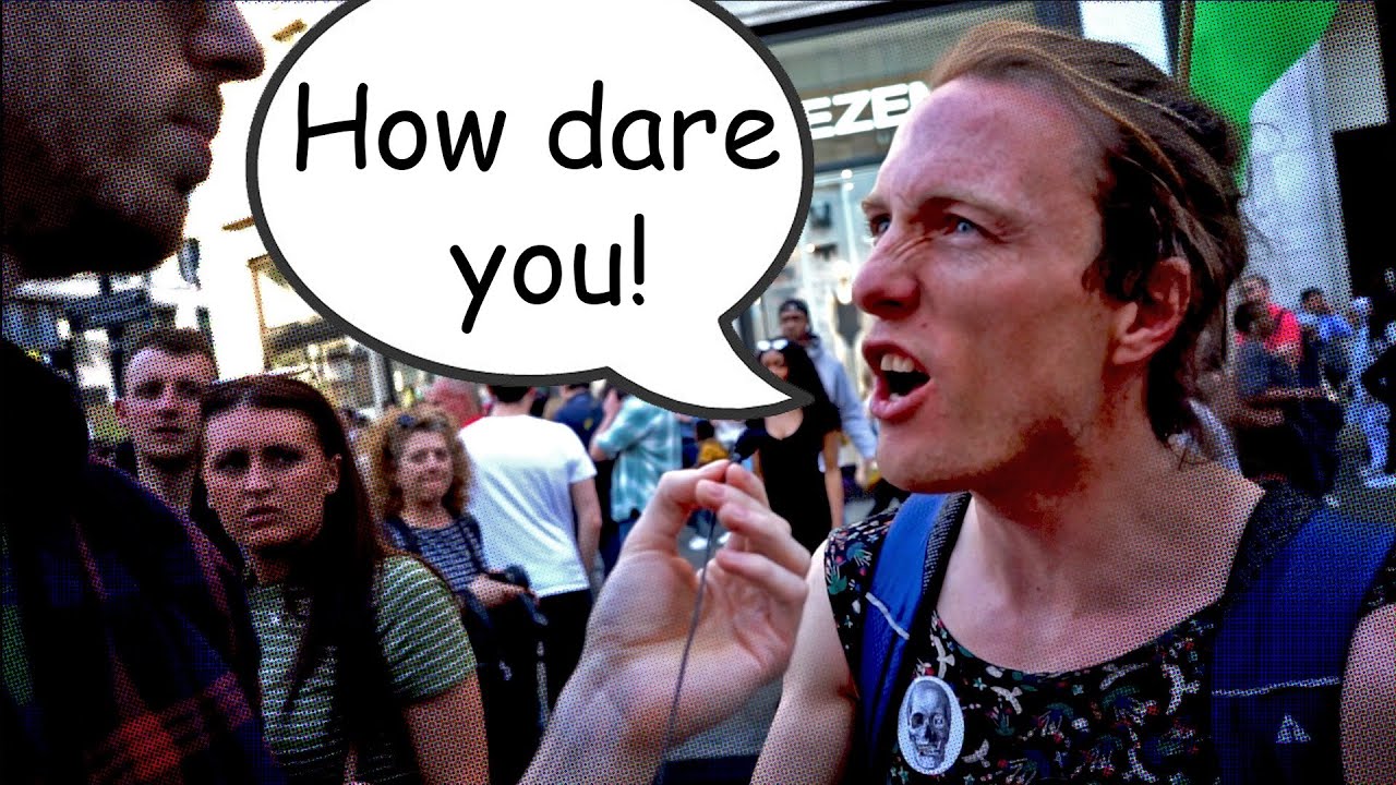 Meat Eating Environmentalist Triggered at Climate Protest