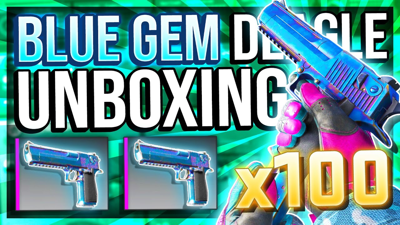 100x DEAGLE HEAT TREATED UNBOXING (SO MANY BLUE GEMS)