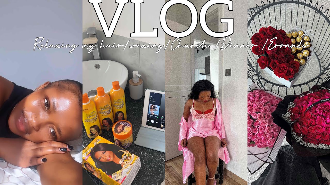 Weekly Vlog; Relaxing my hair/ Waxing/ Dinner/ Errands🤍