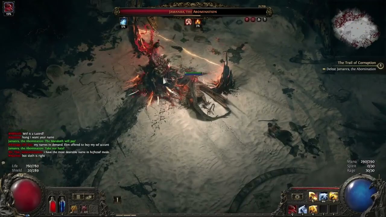 HCSSF Elemental Wyvern vs Jamanra  #poe2  #pathofexile2  #druid