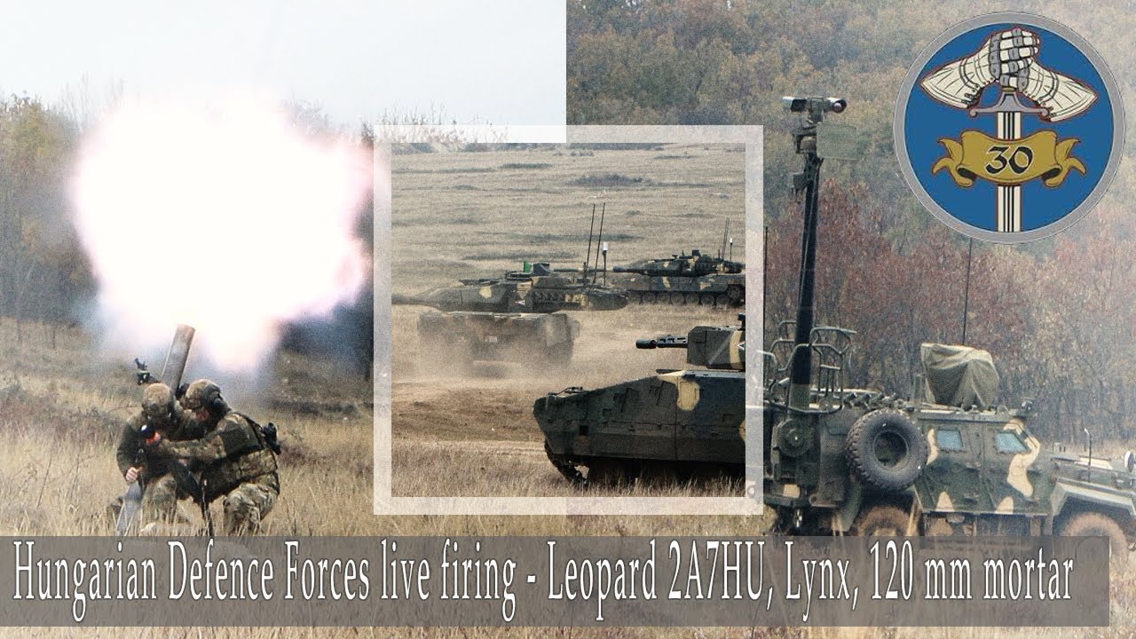 Hungarian Defence Forces live firing - Leopard 2A7HU, Lynx, 120 mm mortar #tank #panzer #army