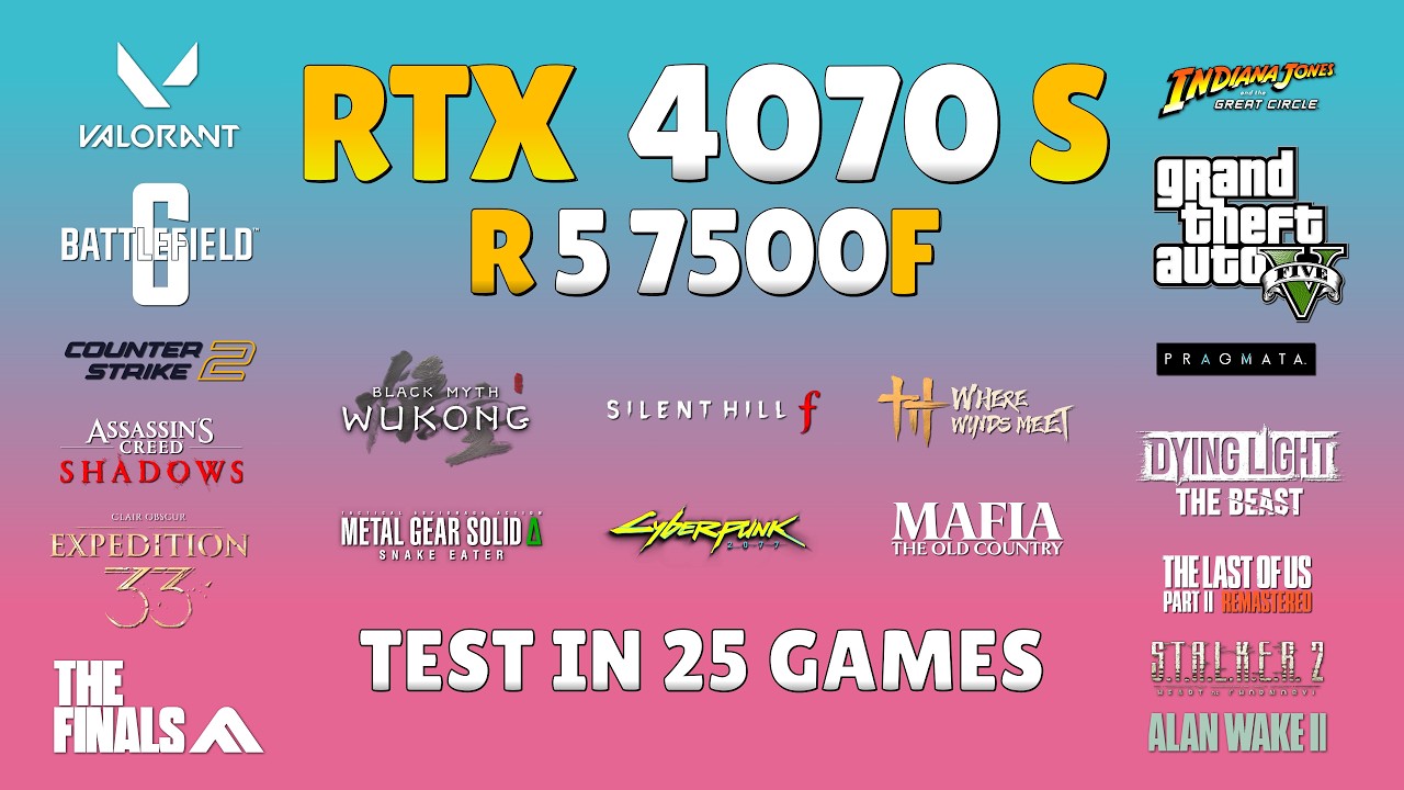 RTX 4070 Super + Ryzen 5 7500F: Test in 25 Games🔥 | The Best Budget Combo!