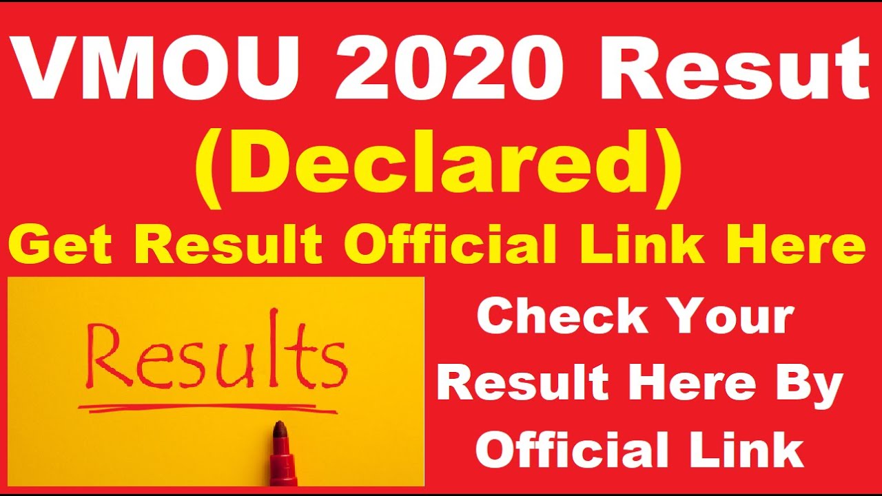 VMOU 2020 Result (Declared) - Know How To Check VMOU Result 2020 by Official Link