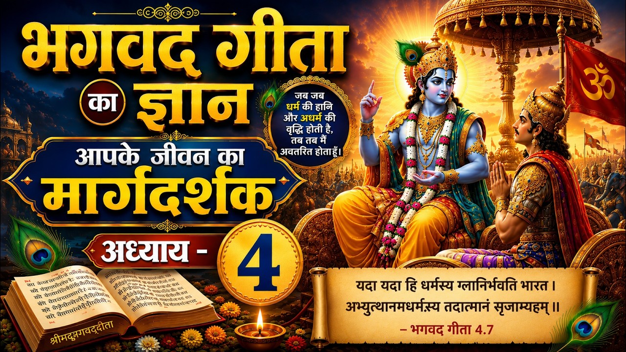 भगवद् गीता का ज्ञान अध्याय 4 का वह रहस्य जो आपका जीवन बदल देगा | #bhagwadgita #lordkrishna #gitagyan